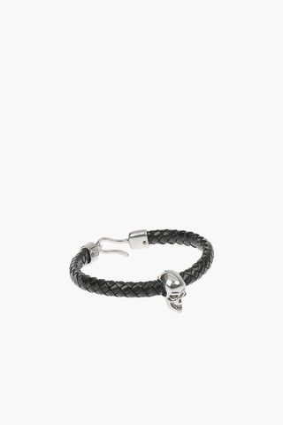 Leather Bracelet with Skull