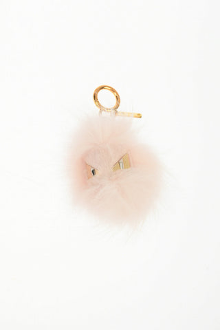 Keyring with Fur Pendant