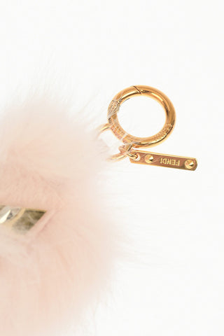 Keyring with Fur Pendant