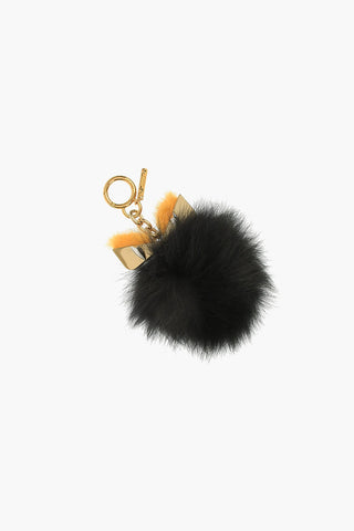Keyring with Fur Pendant