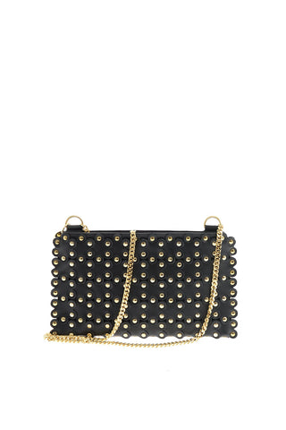 Mini Bag in Nappa Floreale Borchiata