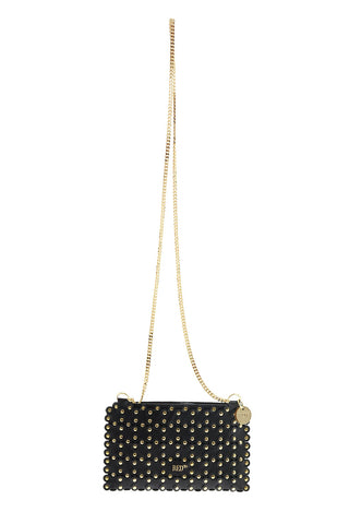 Mini Bag in Nappa Floreale Borchiata