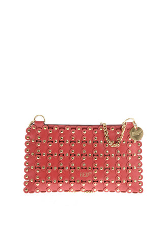 Mini Bag in Nappa Floreale Borchiata