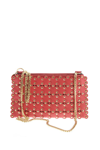 Mini Bag in Nappa Floreale Borchiata