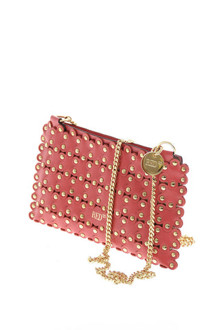 Mini Bag in Nappa Floreale Borchiata