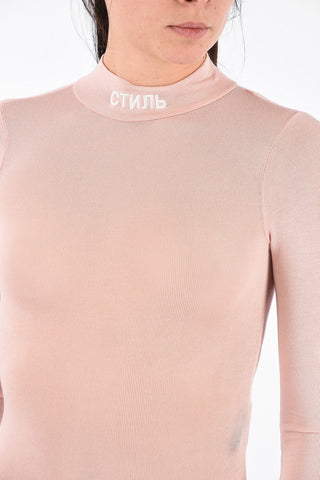 Open Back Turtleneck Bodysuit