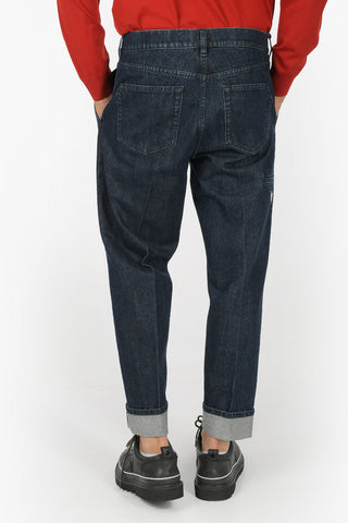 Double Pleat Cuffed Hem Jeans