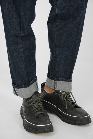 Double Pleat Cuffed Hem Jeans