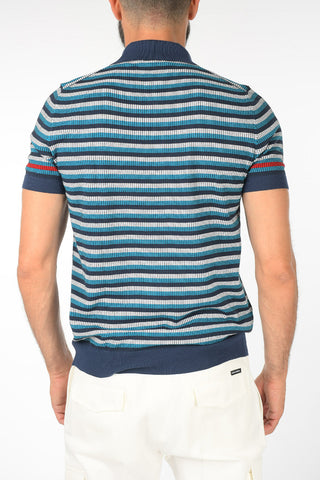 Polo in Maglia a Righe