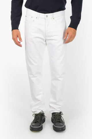 Mid-rise straight fit jeans