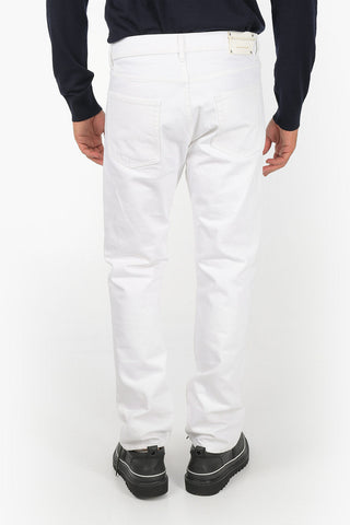 Mid-rise straight fit jeans