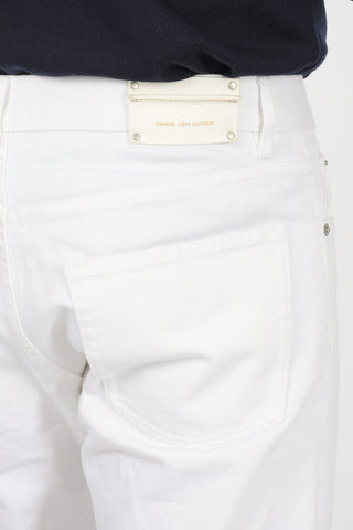 Mid-rise straight fit jeans