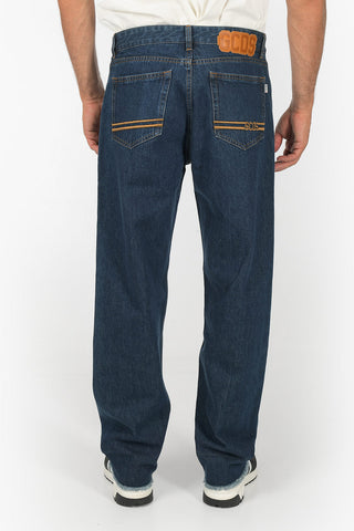 Jeans Wide Cut con Orlo Sfrangiato
