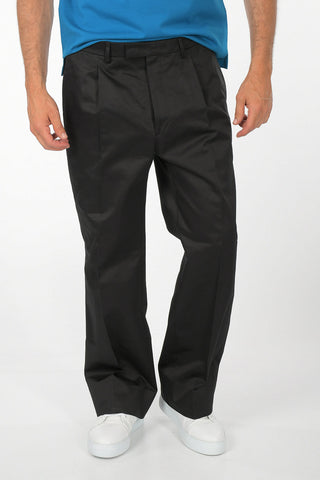 Single Pleat Wide Leg Jeans