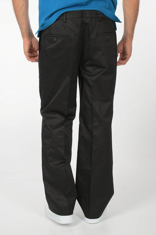Single Pleat Wide Leg Jeans