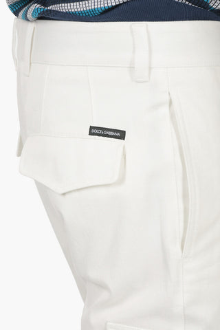 Pantaloni Cargo con Banda Elastica alla Caviglia