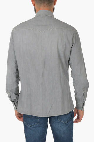 Snap Button Leisure Fit Western Shirt
