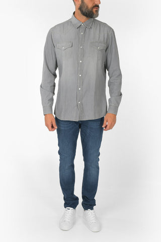 Snap Button Leisure Fit Western Shirt