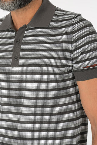 Polo in Maglia a Righe