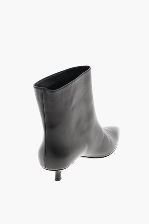 4.5 cm leather Point Toe Ankle boots