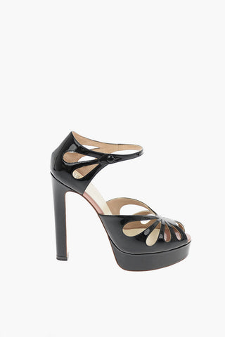 13 cm patent leather Cut-out heels