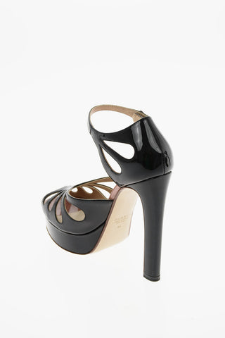 13 cm patent leather Cut-out heels