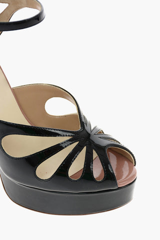 13 cm patent leather Cut-out heels
