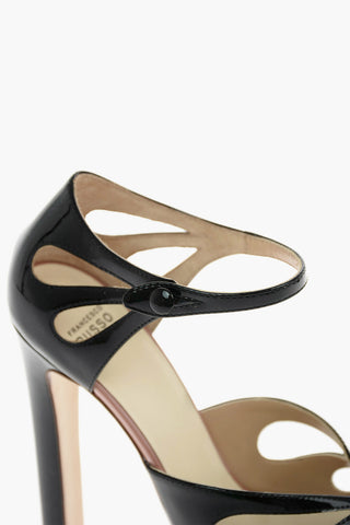 13 cm patent leather Cut-out heels