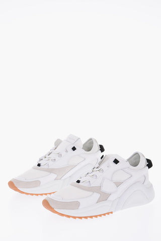 leather and fabric EZE MONDIAL RESEAU sneakers