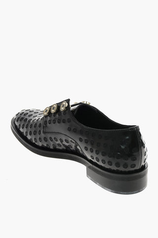 leather Derby shoes without strings