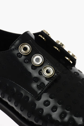 leather Derby shoes without strings