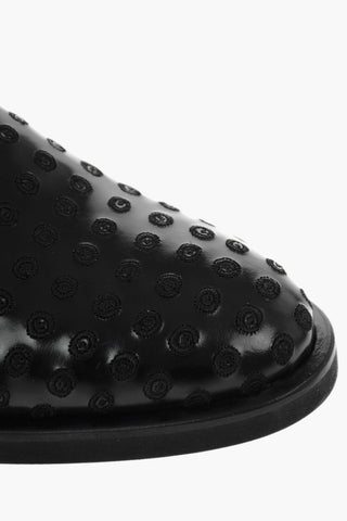 leather Derby shoes without strings