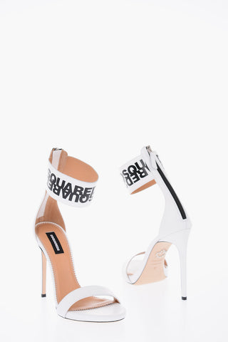 11 cm leather Ankle-strap sandals