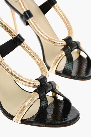 11cm leather Slingback sandals