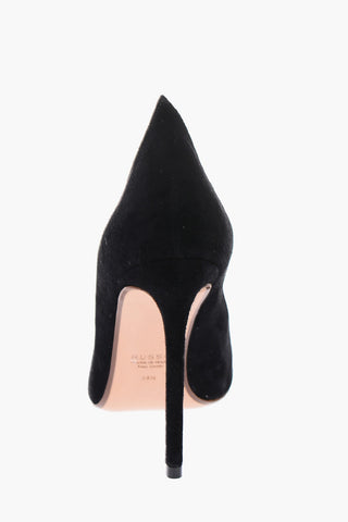 10 cm suede leather Peep Toe Pumps