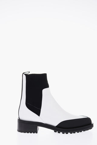 leather and fabric ELICA Chelsea boots