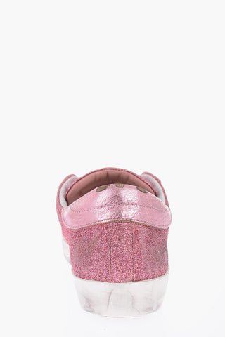 vintage effect glittered PARIS sneakers