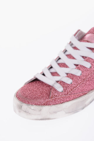 vintage effect glittered PARIS sneakers