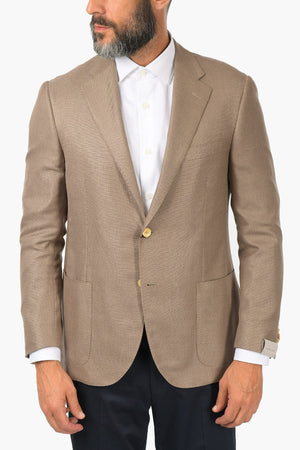 Blazer a 2 bottoni LEADER SOFT con Motivo Hopsack