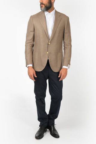 Blazer a 2 bottoni LEADER SOFT con Motivo Hopsack