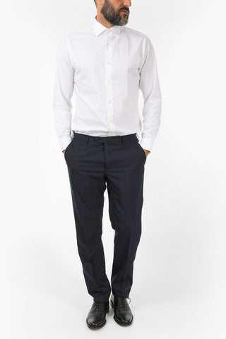 virgin wool ACADEMY belt loops trousers