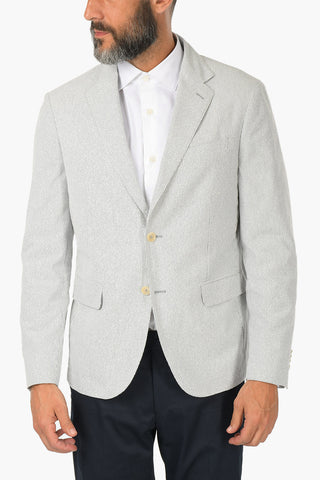 CC COLLECTION awning striped POGBA side vents 2-button blazer 
