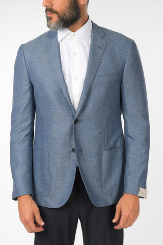 plain herringbone GATE side vents 2-button blazer drop 7R