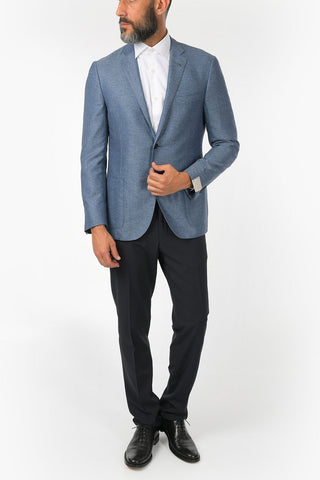 plain herringbone GATE side vents 2-button blazer drop 7R