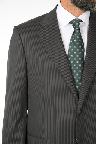 abito 2 bottoni MANTUA chalk stripe due spacchi revers classico
