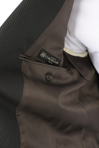 abito 2 bottoni MANTUA chalk stripe due spacchi revers classico