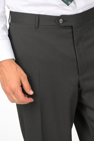 abito 2 bottoni MANTUA chalk stripe due spacchi revers classico