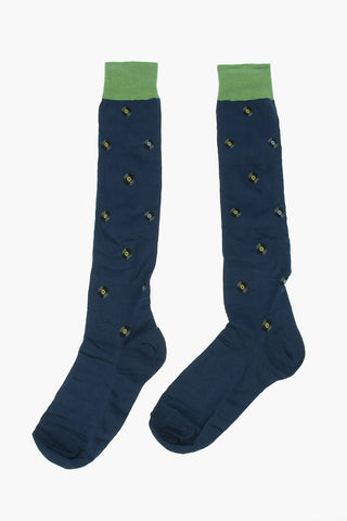 Embroidered Long Socks