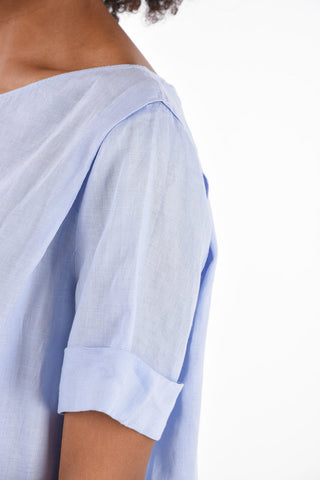 top in Lino Manica corta
