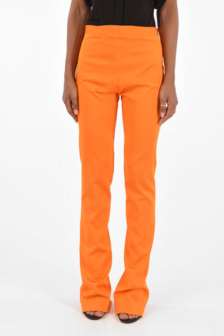 Mid-rise waist bootcut pants